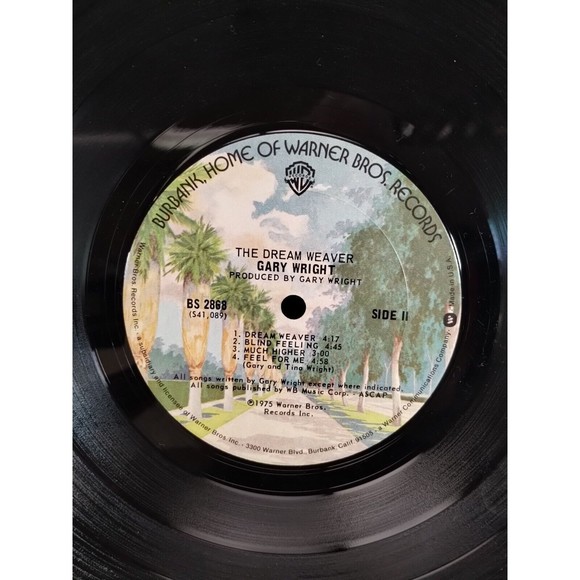 Gary Wright - The Dream Weaver 1975 Warner Bros. LP Love Is Alive Dream Weaver - Picture 6 of 6